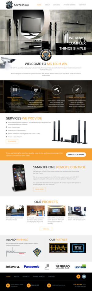 Web Design by rightway for MS Tech WA Pty Ltd | Design: #11087367