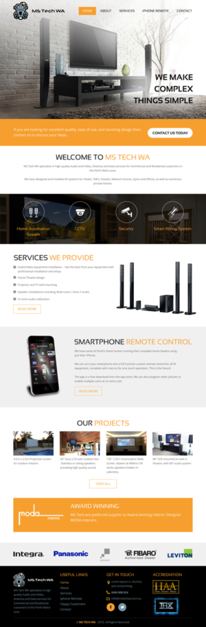 Web Design by rightway for MS Tech WA Pty Ltd | Design: #11087374