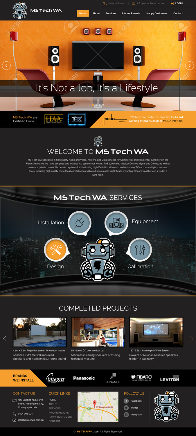Web Design by rightway for MS Tech WA Pty Ltd | Design #11087387