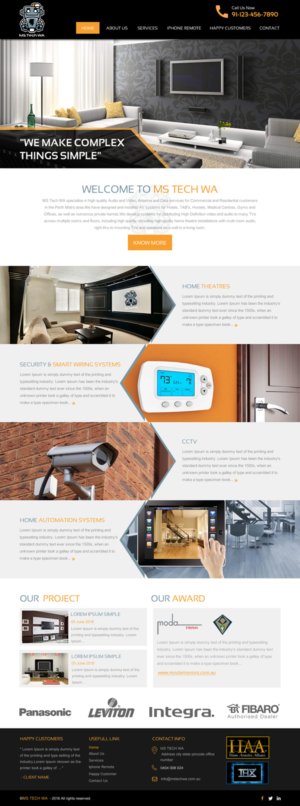 Web Design by rightway for MS Tech WA Pty Ltd | Design: #11087410