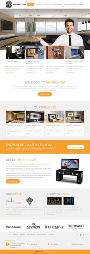 Web Design by rightway for MS Tech WA Pty Ltd | Design: #11087417