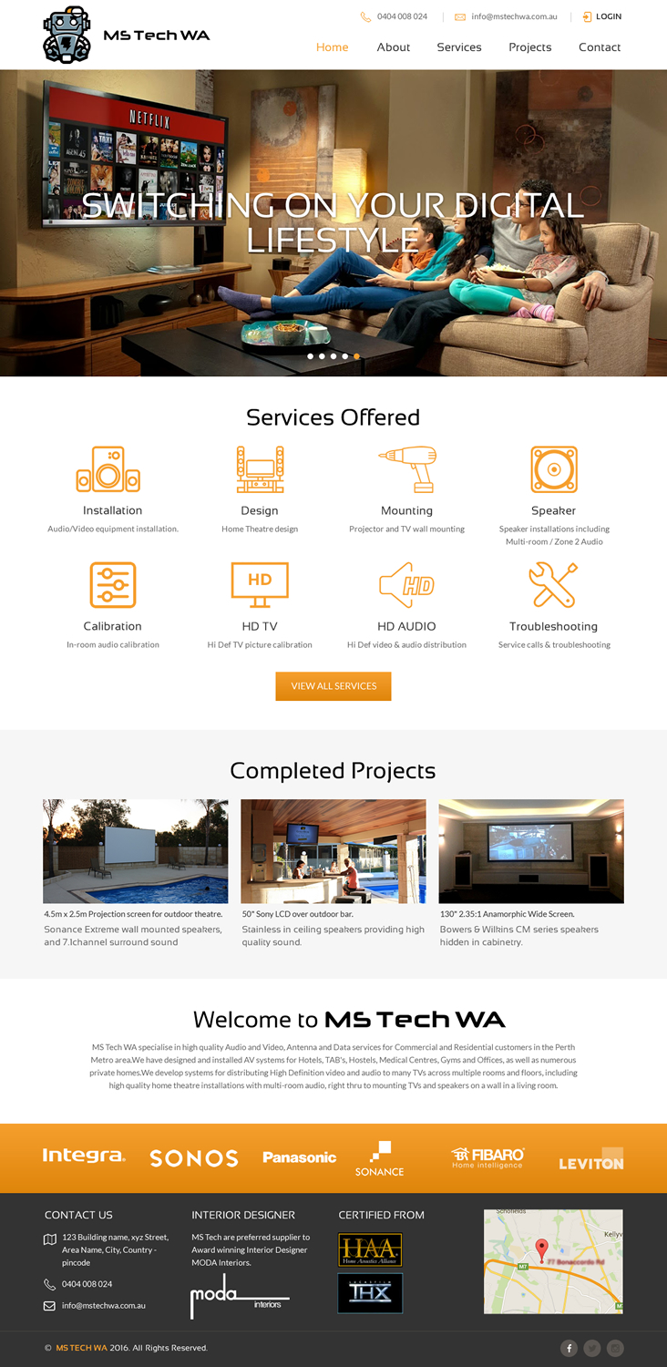 Web Design by rightway for MS Tech WA Pty Ltd | Design #11096884