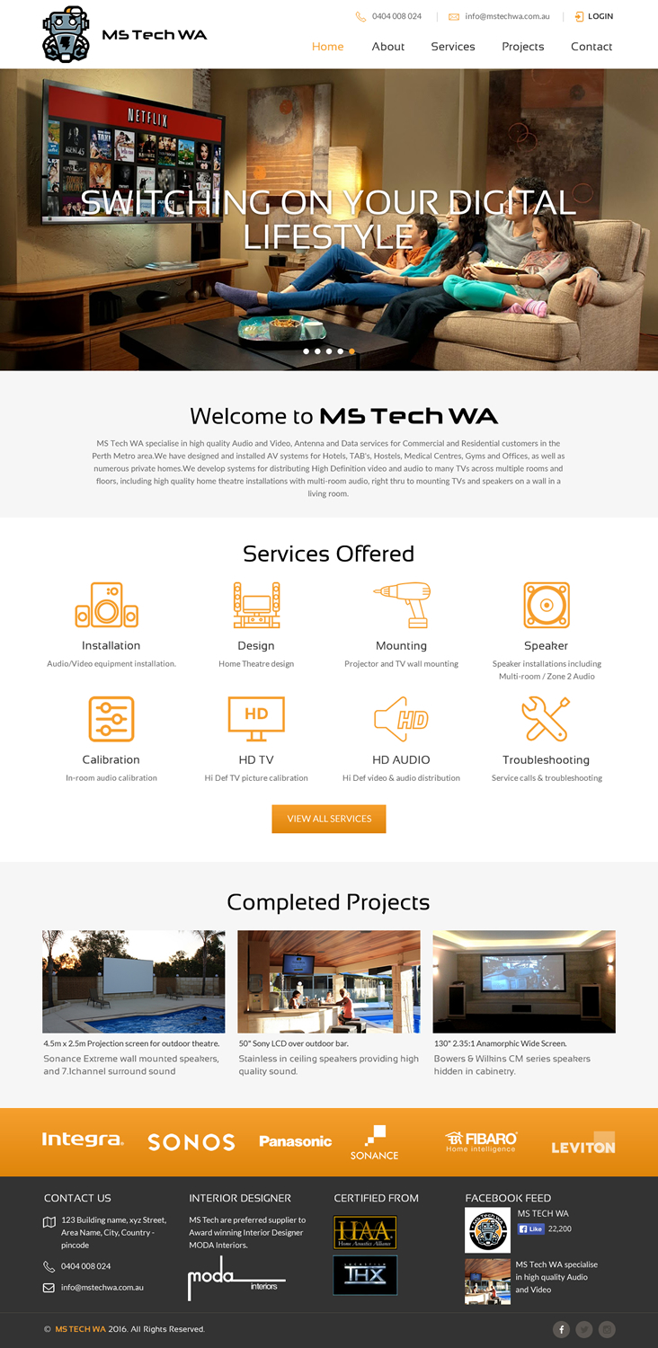 Web Design by rightway for MS Tech WA Pty Ltd | Design #11097989