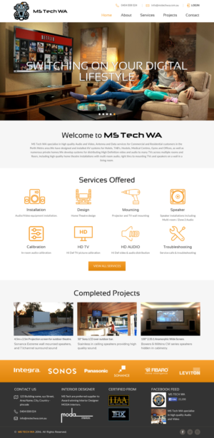 Web Design by rightway for MS Tech WA Pty Ltd | Design: #11097989