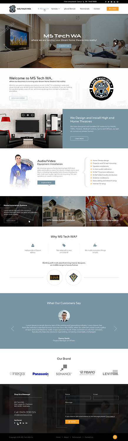 Web Design by Ved Web Services for MS Tech WA Pty Ltd | Design #11098997