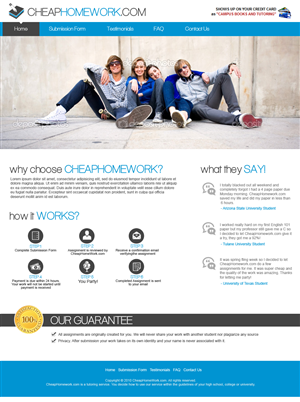 Web Design by jeckx2 for Campus+Books+and+Tutoring%2C+LLC | Design: #2351528