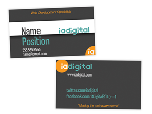 Diseño de Tarjeta de Presentación por Matt Wiley para IADigital | Diseño #2286435