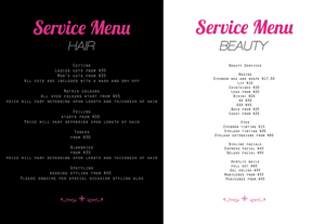 Menu Design by maisieeverett