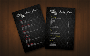 Menu Design by Anya Kolty