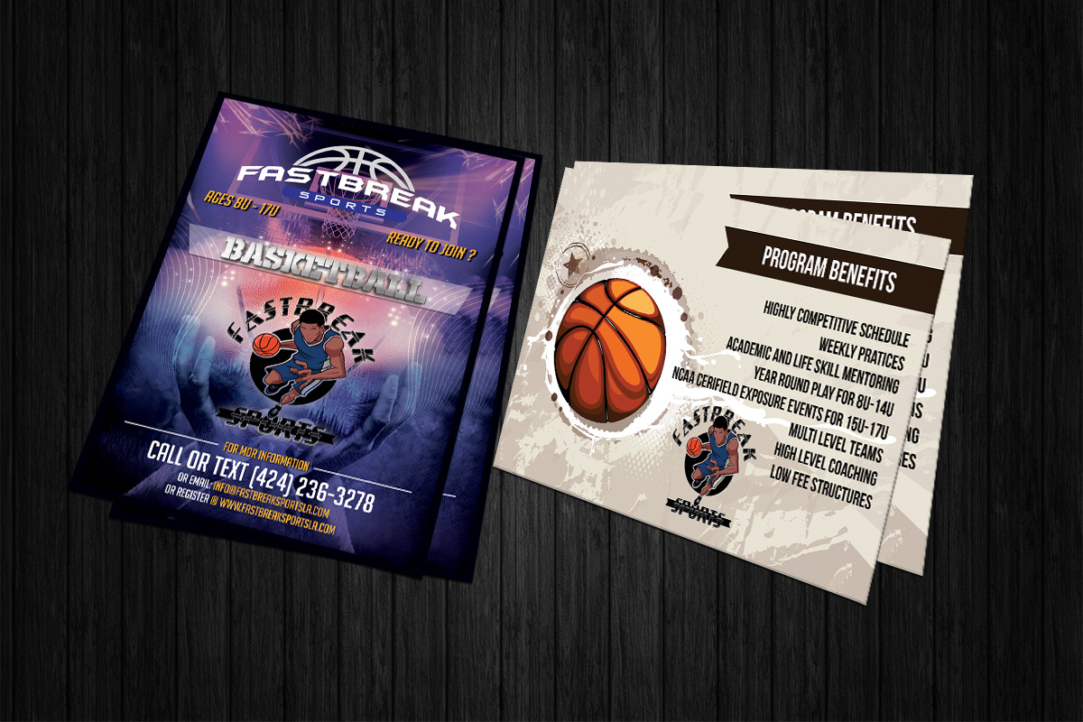 Diseño de Postal por FutureDesigne para Fastbreak Sports | Diseño #11088836