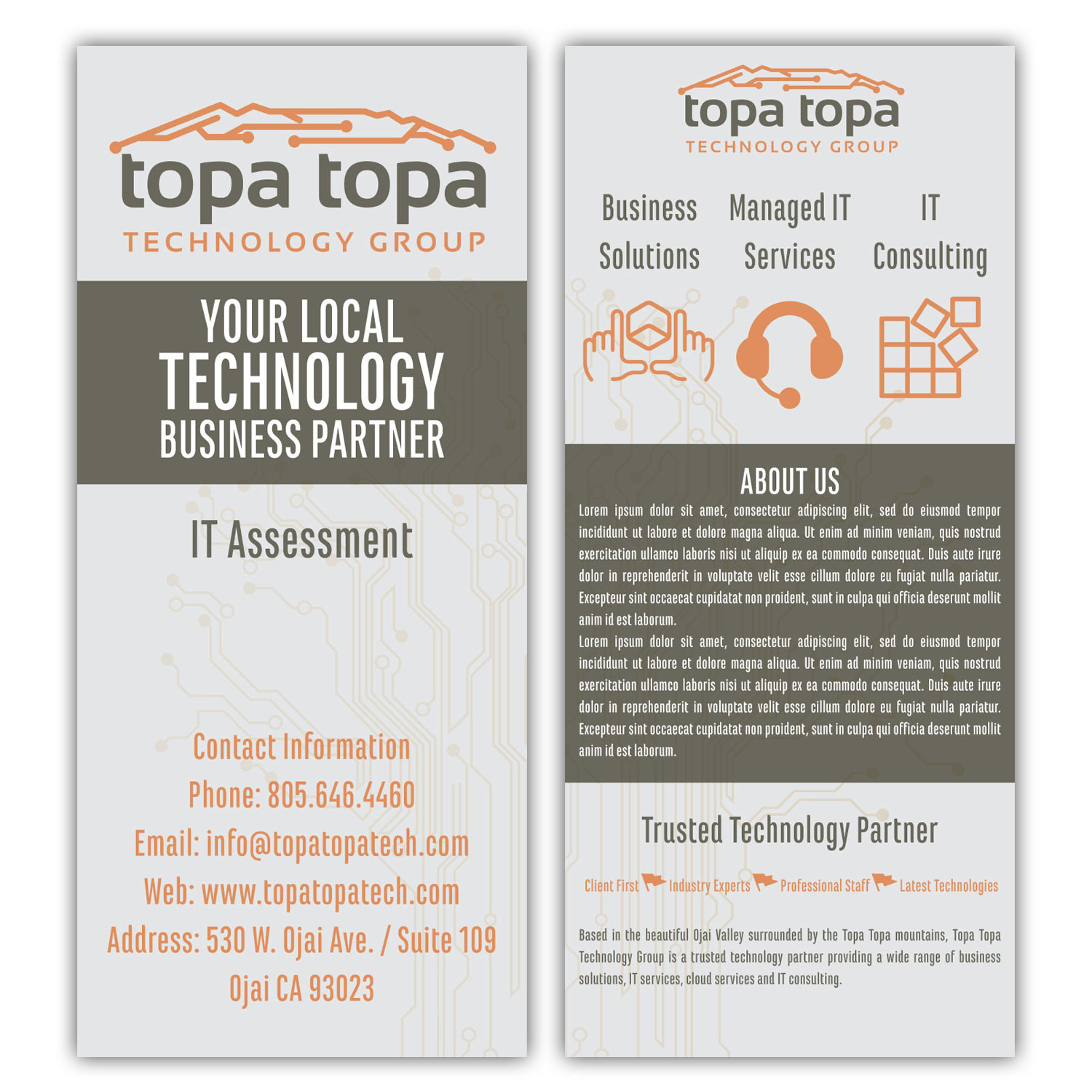 Design de Flyer par at-as pour Topa Topa Technology Group | Design #11696976