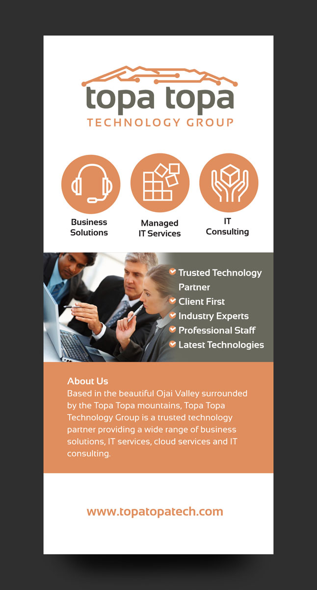 Diseño de Flyer por rkailas para Topa Topa Technology Group | Diseño #11703006