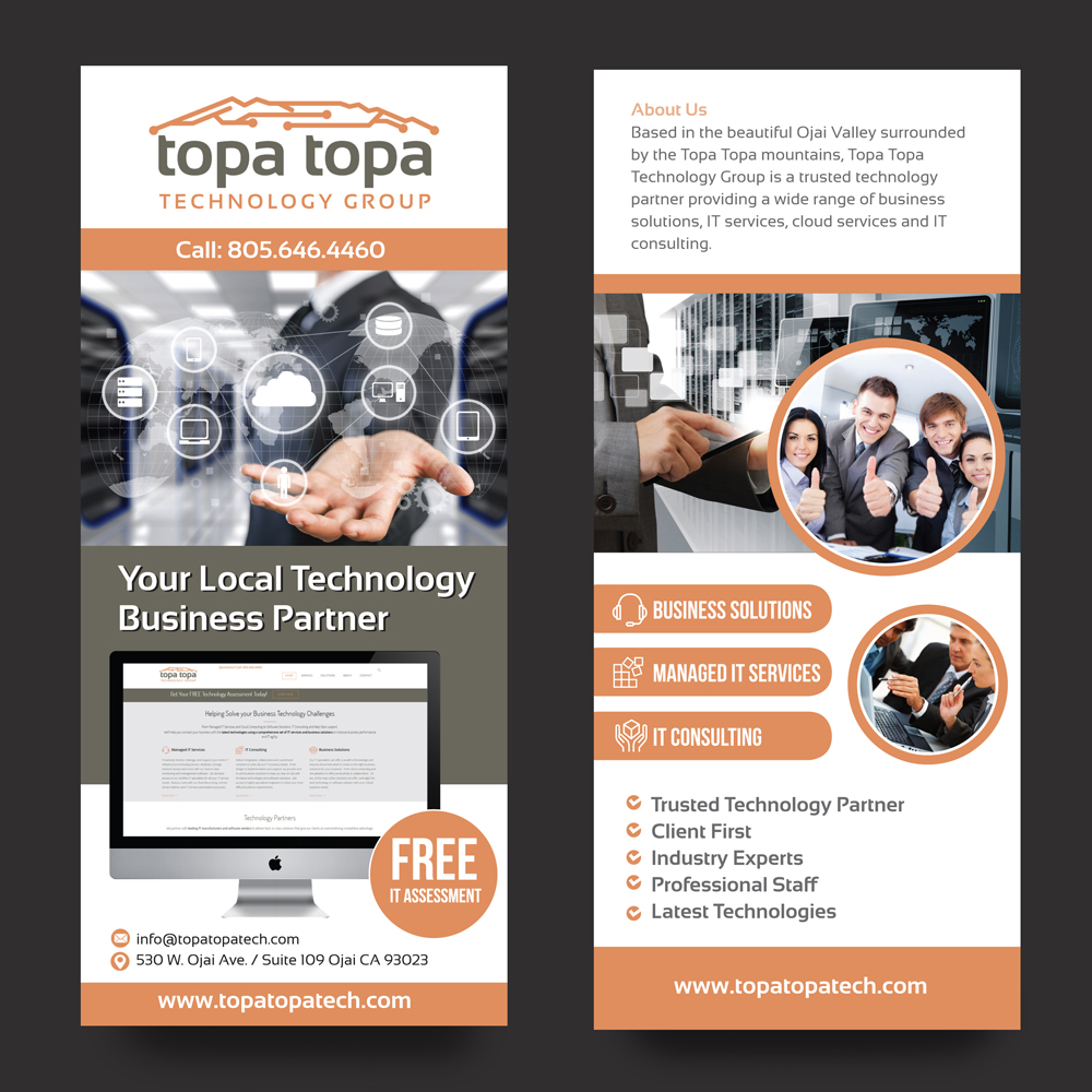 Design de Flyer par rkailas pour Topa Topa Technology Group | Design #11711556