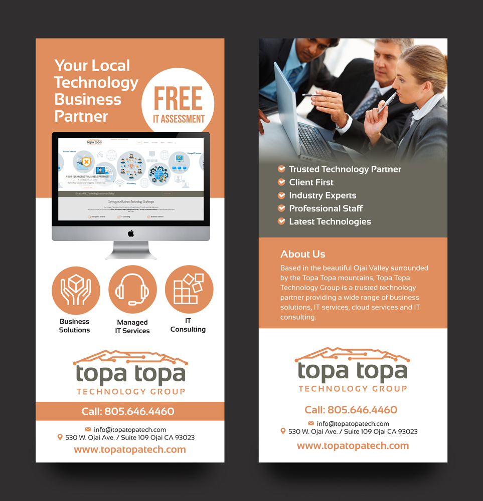 Diseño de Flyer por rkailas para Topa Topa Technology Group | Diseño #11772294