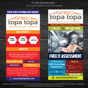 Flyer Design by Venkat for Topa Topa Technology Group | Design: #11731074