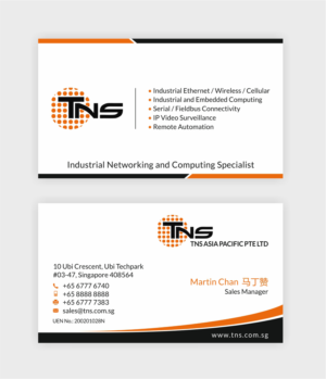 Business Card Design by SKYdesign for TNS Asia Pacific Pte Ltd | Design: #11150553