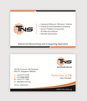 Business Card Design by SKYdesign for TNS Asia Pacific Pte Ltd | Design: #11150554