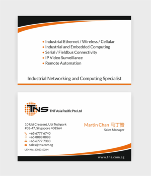 Business Card Design by SKYdesign for TNS Asia Pacific Pte Ltd | Design: #11155525