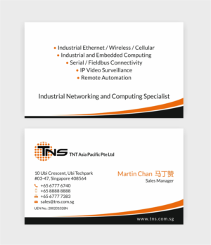 Business Card Design by SKYdesign for TNS Asia Pacific Pte Ltd | Design: #11155526