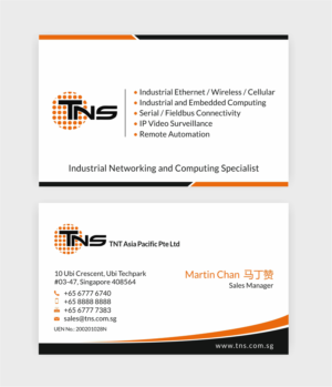 Business Card Design by SKYdesign for TNS Asia Pacific Pte Ltd | Design: #11155529