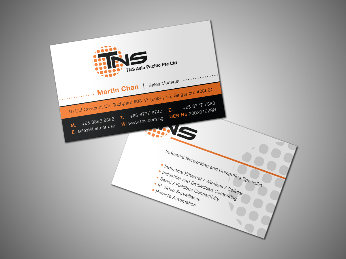 Visitenkarten-Design von Grafactory für TNS Asia Pacific Pte Ltd | Design #11120501