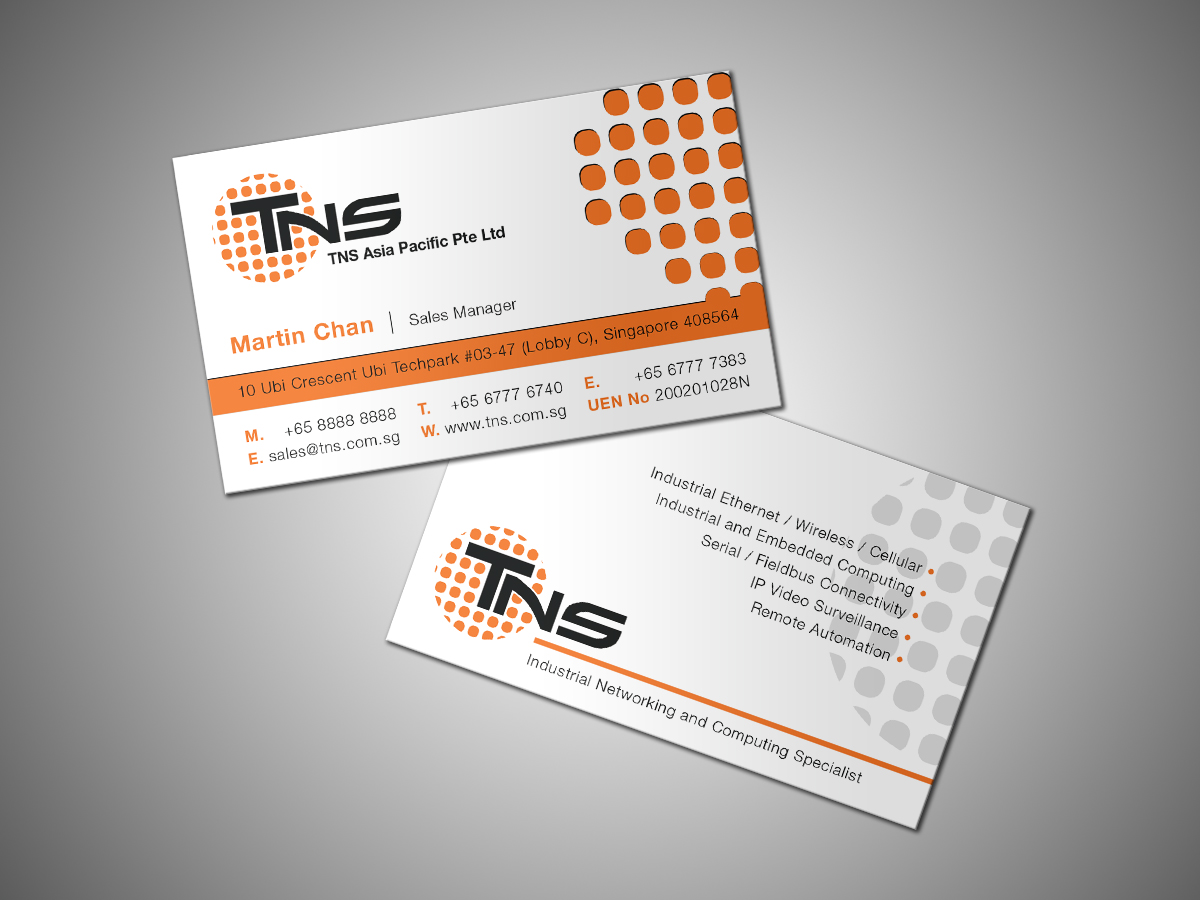 Diseño de Tarjeta de Presentación por Grafactory para TNS Asia Pacific Pte Ltd | Diseño #11120502