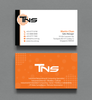 Design de Carte de Visite par chandrayaan.creative pour TNS Asia Pacific Pte Ltd | Design : #11135638