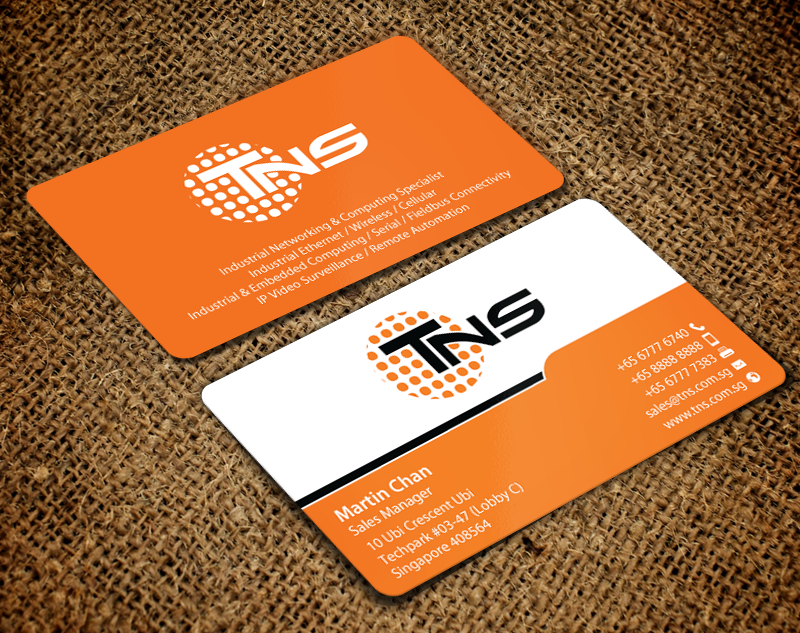 Design de Carte de Visite par chandrayaan.creative pour TNS Asia Pacific Pte Ltd | Design #11144342