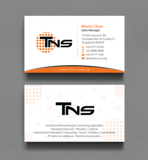 Design de Carte de Visite par chandrayaan.creative pour TNS Asia Pacific Pte Ltd | Design : #11144899