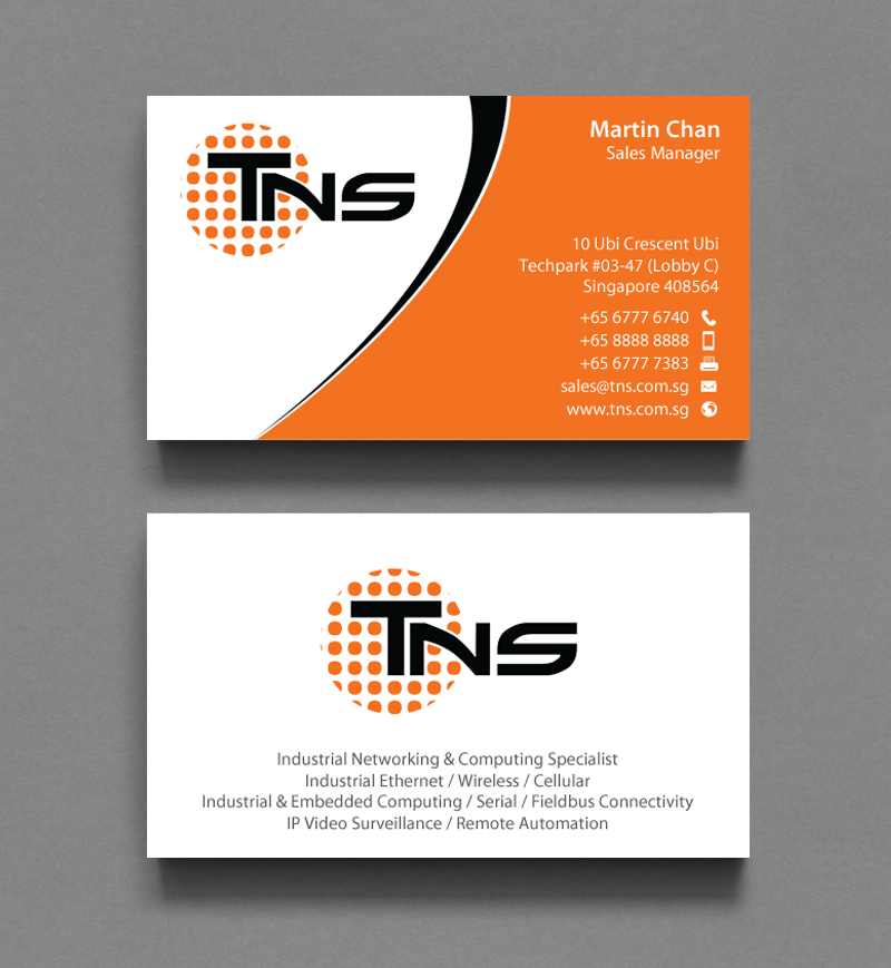 Design de Carte de Visite par chandrayaan.creative pour TNS Asia Pacific Pte Ltd | Design #11144920