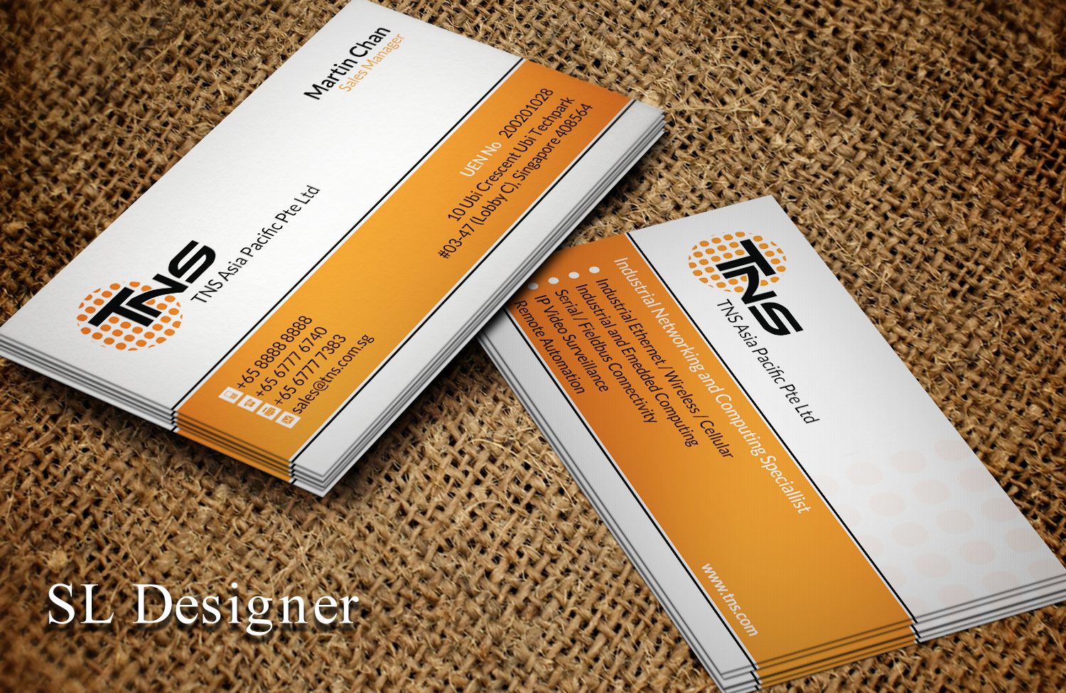Design de Carte de Visite par SL Designer pour TNS Asia Pacific Pte Ltd | Design #11094681