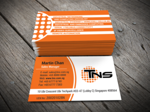 Design de Carte de Visite par alhemique1 pour TNS Asia Pacific Pte Ltd | Design : #11106703