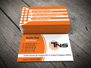 Design de Carte de Visite par alhemique1 pour TNS Asia Pacific Pte Ltd | Design : #11106705