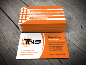 Design de Carte de Visite par alhemique1 pour TNS Asia Pacific Pte Ltd | Design : #11106721
