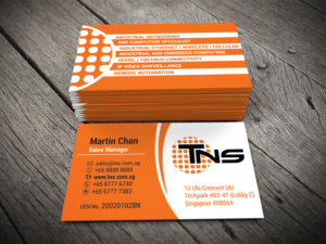 Design de Carte de Visite par alhemique1 pour TNS Asia Pacific Pte Ltd | Design : #11106741