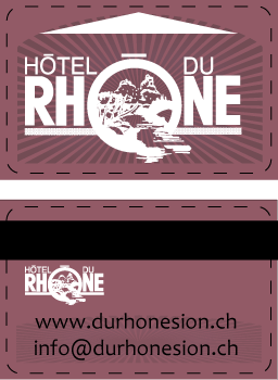 Business Card Design by TedAtkinson for Hôtel du Rhône Sion Sàrl | Design: #2284727