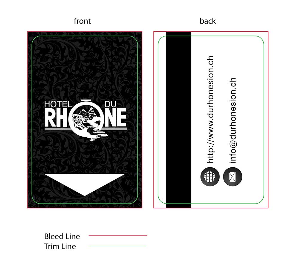 Business Card Design by nesnespay for Hôtel du Rhône Sion Sàrl | Design #2285109