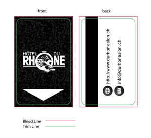 Visitenkarten-Design von nesnespay für Hôtel du Rhône Sion Sàrl | Design: #2285109
