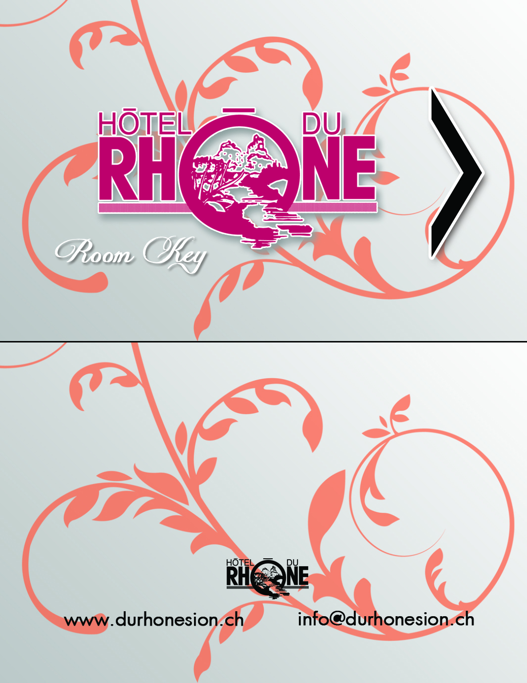 Business Card Design by is_design . for Hôtel du Rhône Sion Sàrl | Design #2298782