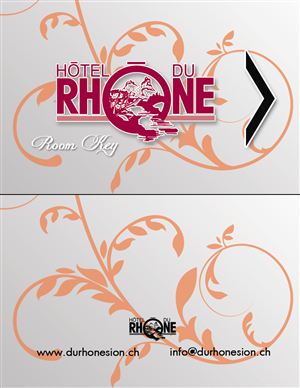 Visitenkarten-Design von is_design . für Hôtel du Rhône Sion Sàrl | Design: #2298782