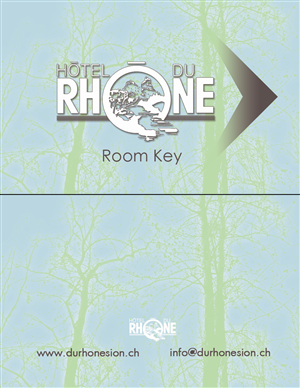 Visitenkarten-Design von is_design . für Hôtel du Rhône Sion Sàrl | Design: #2298807