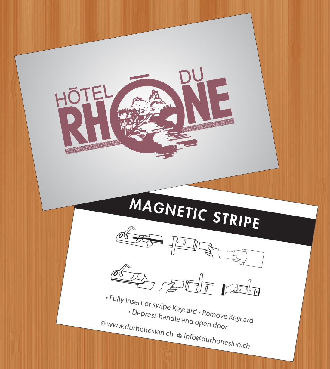 Business Card Design by Sbss for Hôtel du Rhône Sion Sàrl | Design #2294336