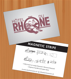 Business Card Design by Sbss for Hôtel du Rhône Sion Sàrl | Design: #2294336