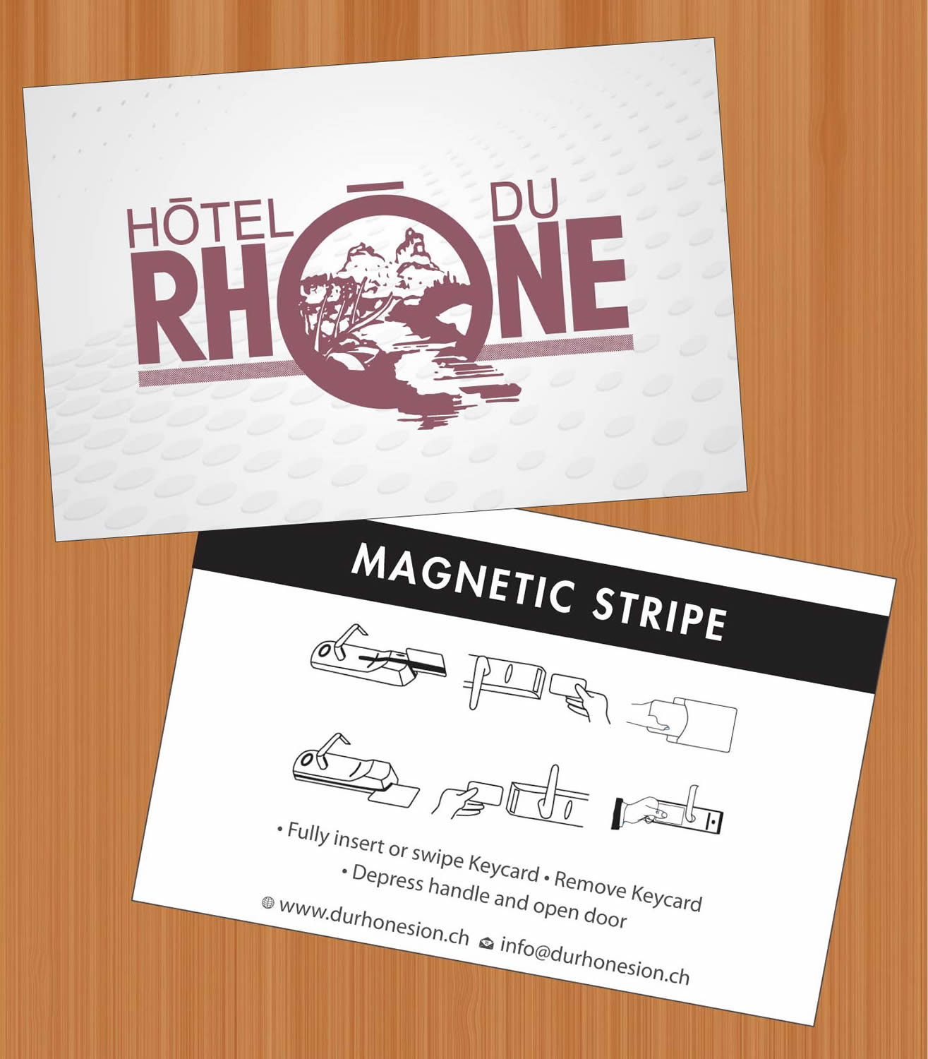 Business Card Design by Sbss for Hôtel du Rhône Sion Sàrl | Design #2294344