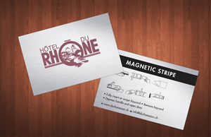Business Card Design by Sbss for Hôtel du Rhône Sion Sàrl | Design: #2294354