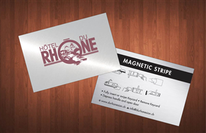 Business Card Design by Sbss for Hôtel du Rhône Sion Sàrl | Design: #2294356