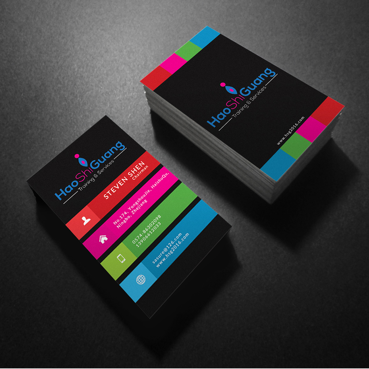 Visitenkarten-Design von Graphics Maestro für Ningbo Good Time Housekeeping Training School | Design #11171289