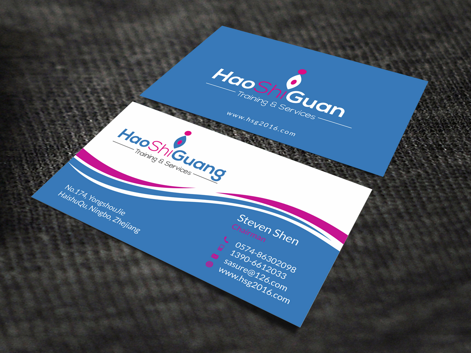 Visitenkarten-Design von SKYdesign für Ningbo Good Time Housekeeping Training School | Design #11139713