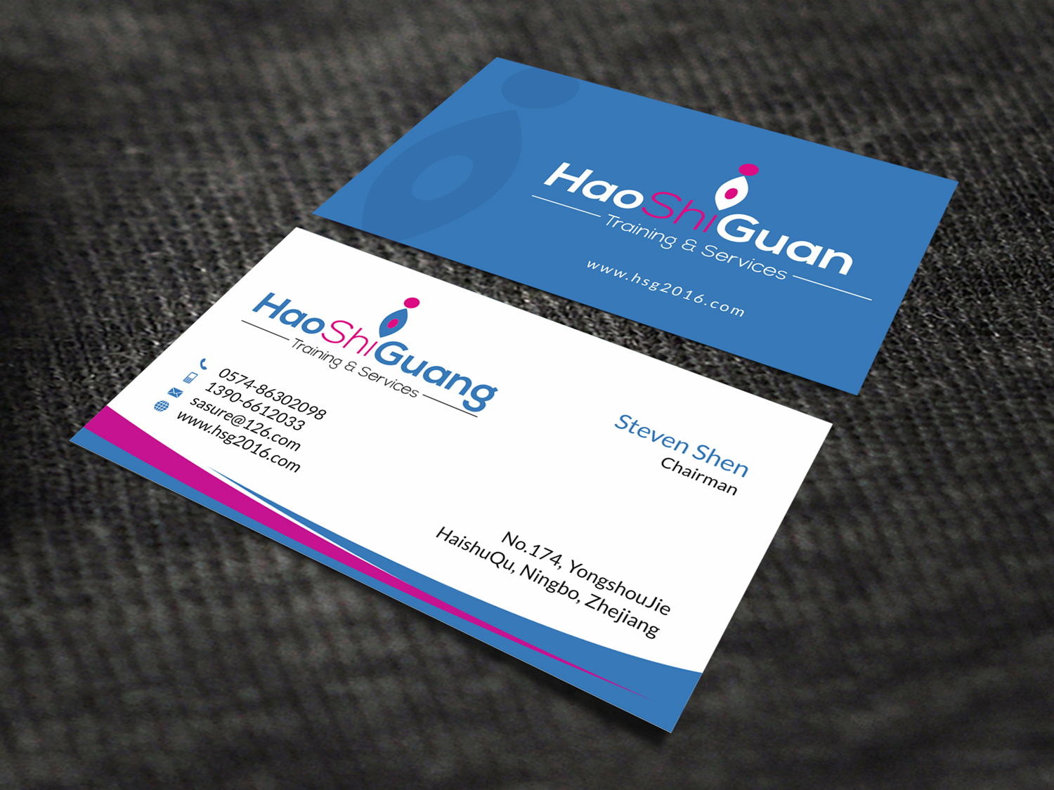 Business Card Design by SKYdesign for Ningbo Good Time Housekeeping Training School | Design #11139715