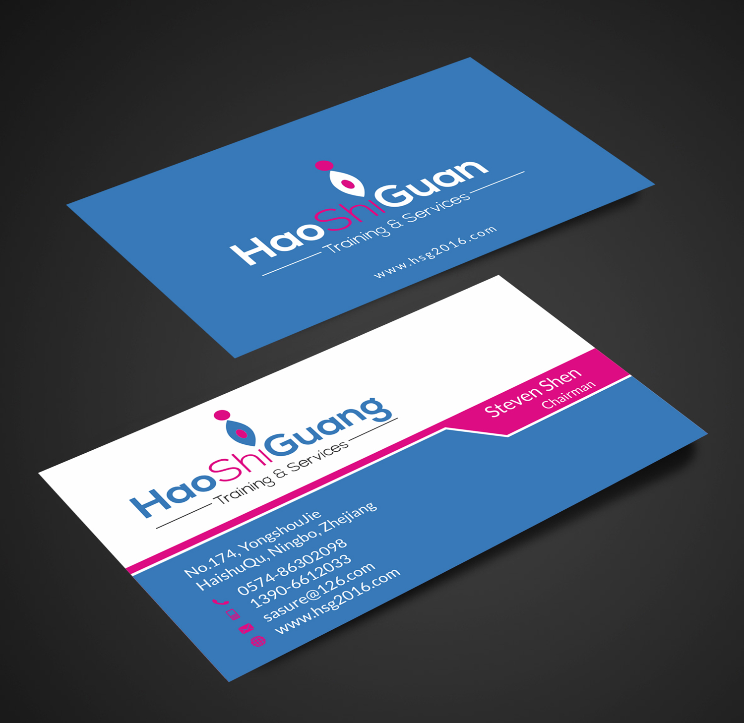 Business Card Design by SKYdesign for Ningbo Good Time Housekeeping Training School | Design #11179761